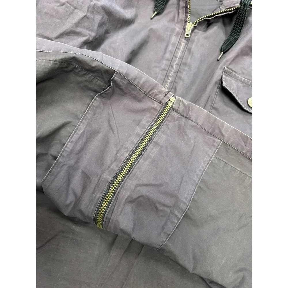Polo Ralph Lauren Jacket Mens Large Purple Good Hooded Cotton Utility Field Coat